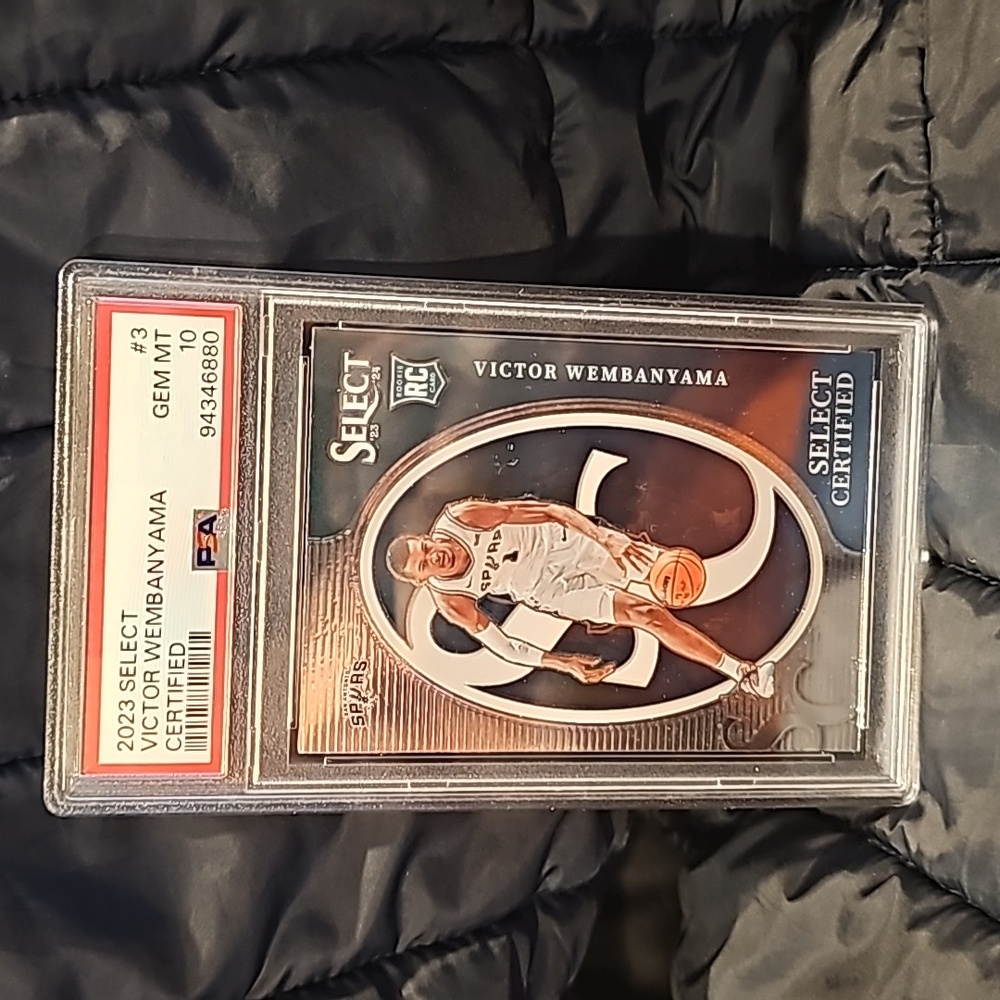 2023 Panini Select Victor wembanyama Certified rookie PSA 10 gem mint